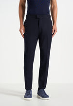 Hubert - Slim Fit Wool-Blend Tailored Pants - Dark Navy