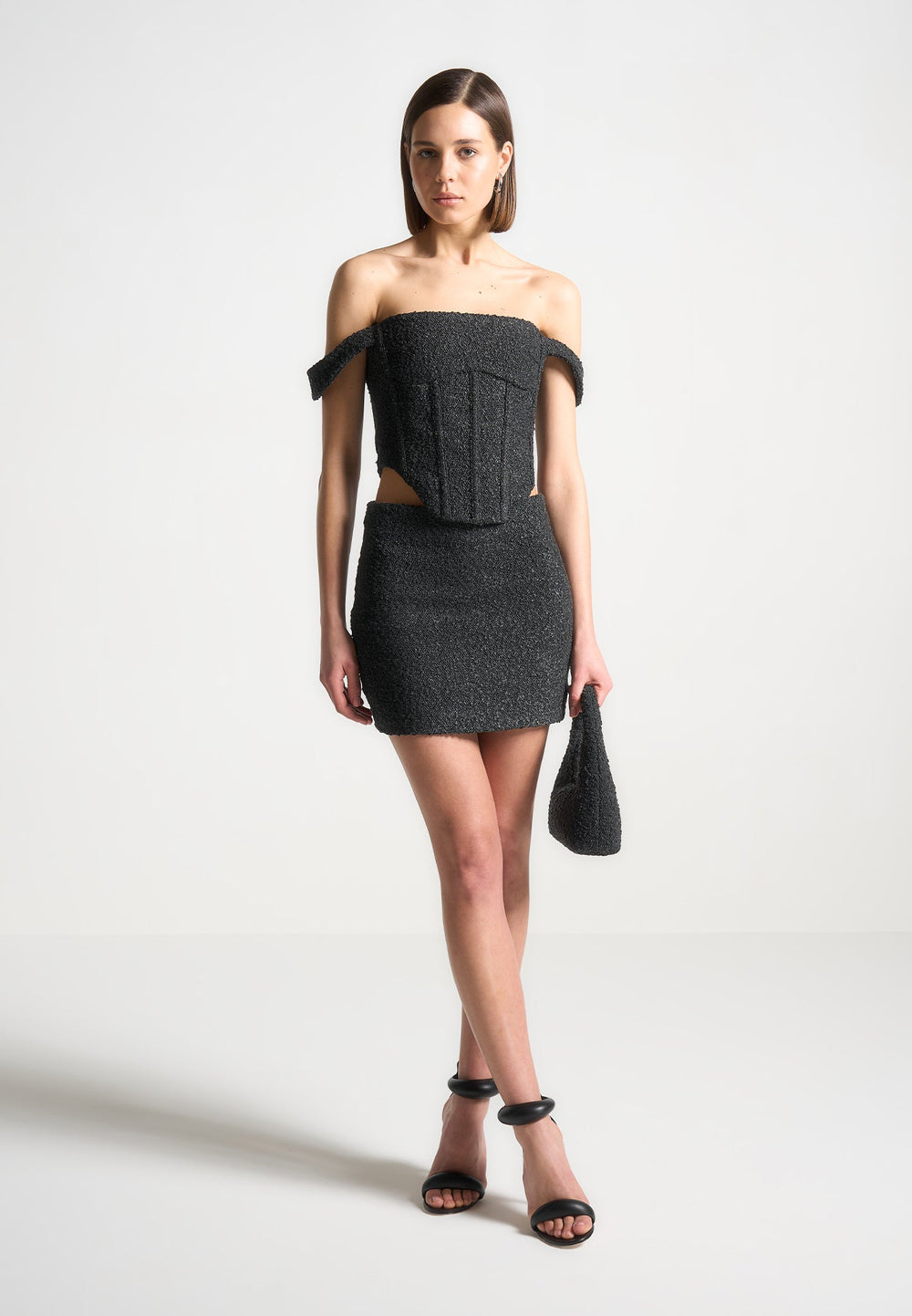 boucle-mini-skirt-black