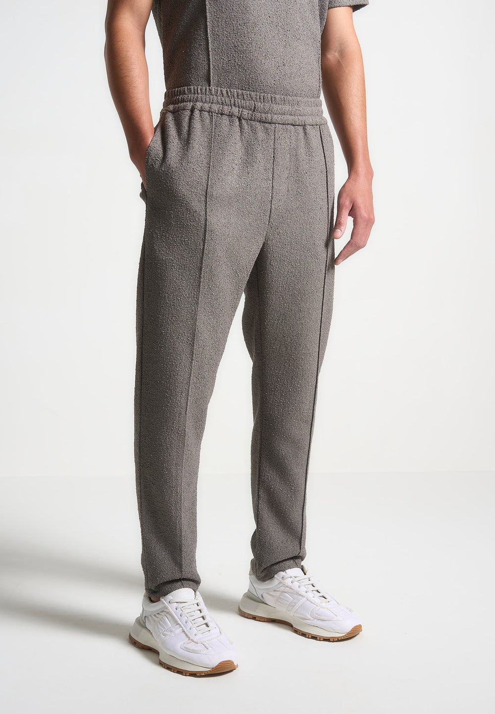 boucle-pintuck-tapered-trousers-charcoal