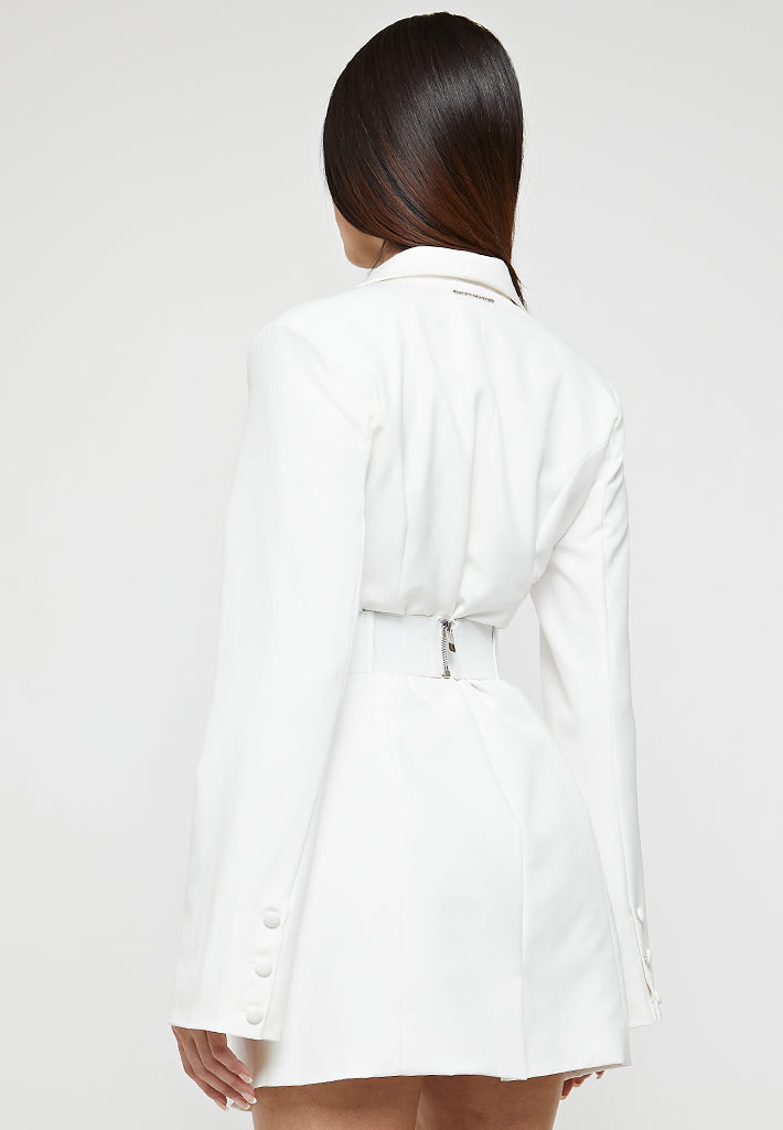 chain-belted-blazer-dress-white