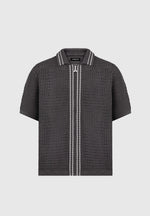 crochet-knit-stripe-zip-shirt-charcoal-grey