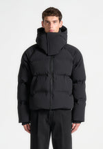 cropped-raglan-wrap-neck-puffer-jacket-black