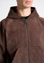 cropped-suede-hoodie-brown