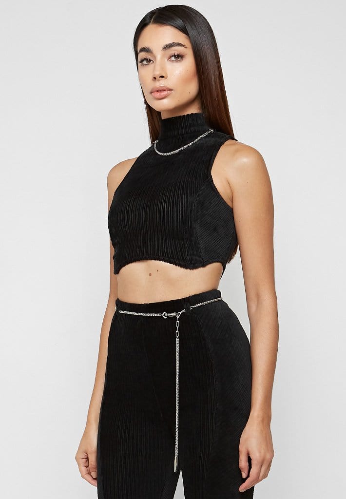 detachable-chain-ribbed-velour-top-black