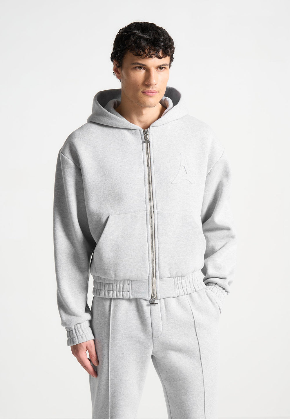 eternel-420gsm-eiffel-embossed-zip-hoodie-grey