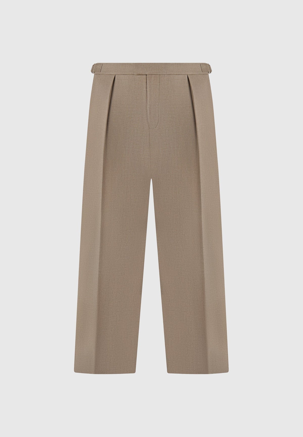 Dorian - Pleated Tailored Pants - Khaki