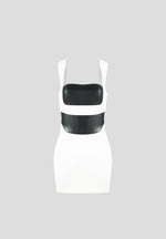 layered-corset-mini-dress-white-black