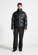 leather-puffer-jacket-black