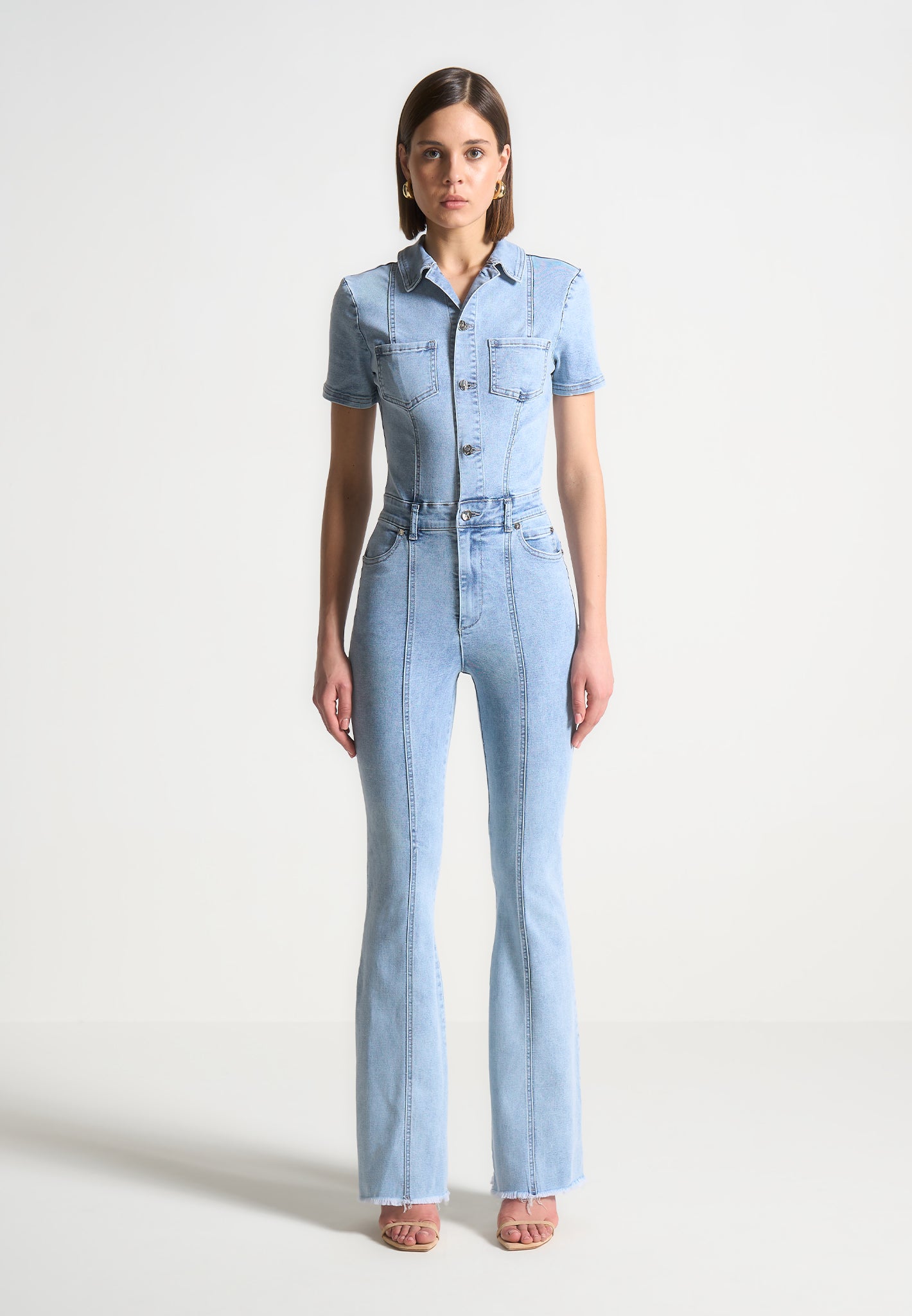 mini-flared-denim-jumpsuit-mid-blue