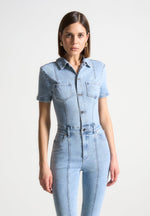 mini-flared-denim-jumpsuit-mid-blue