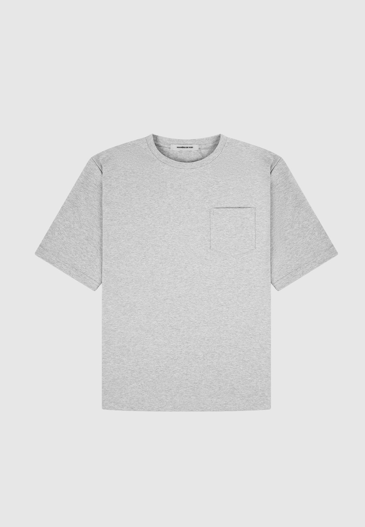 Oversized Fit Cotton T-Shirt - Grey