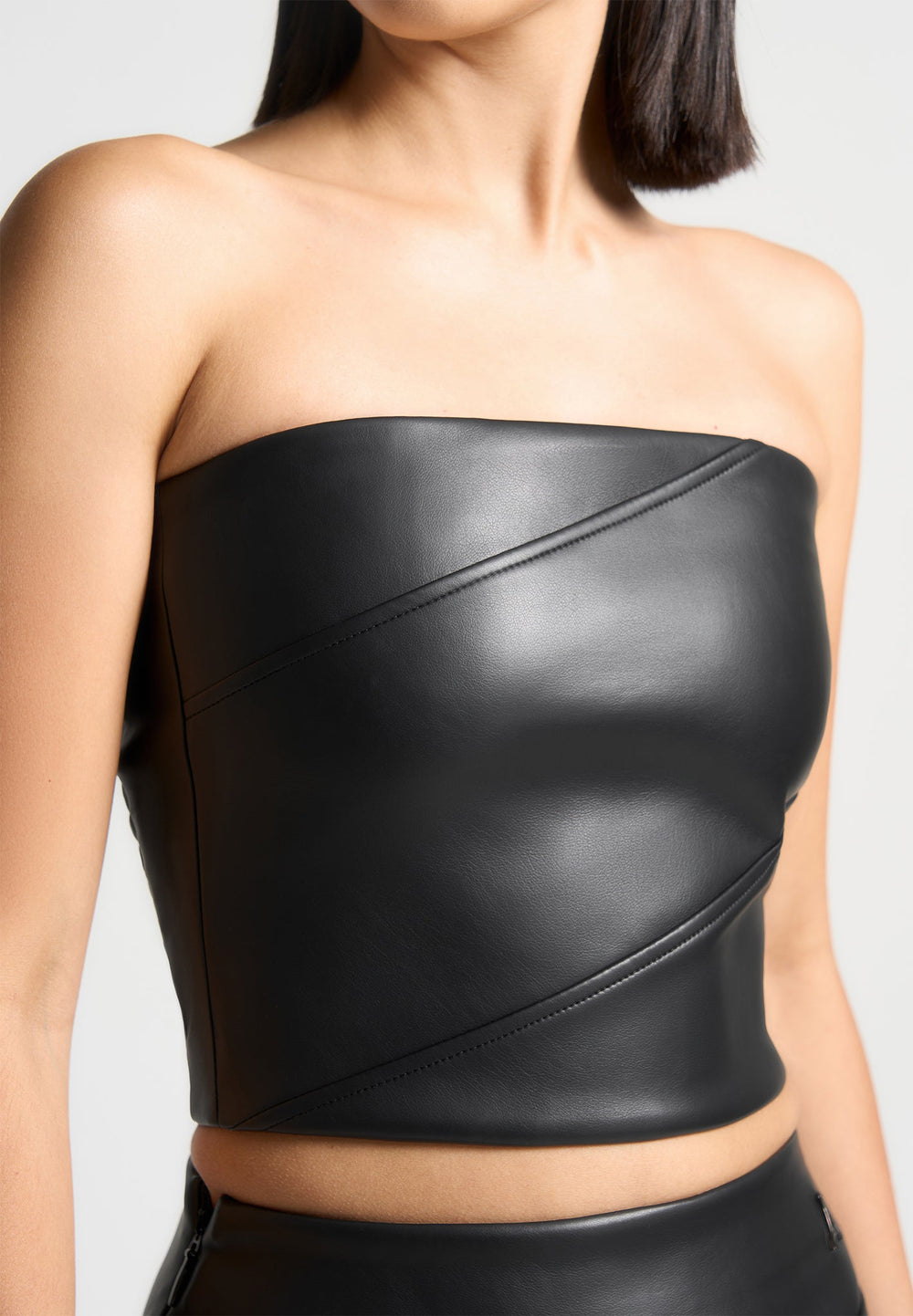 bandeau-vegan-leather-corset-top-black