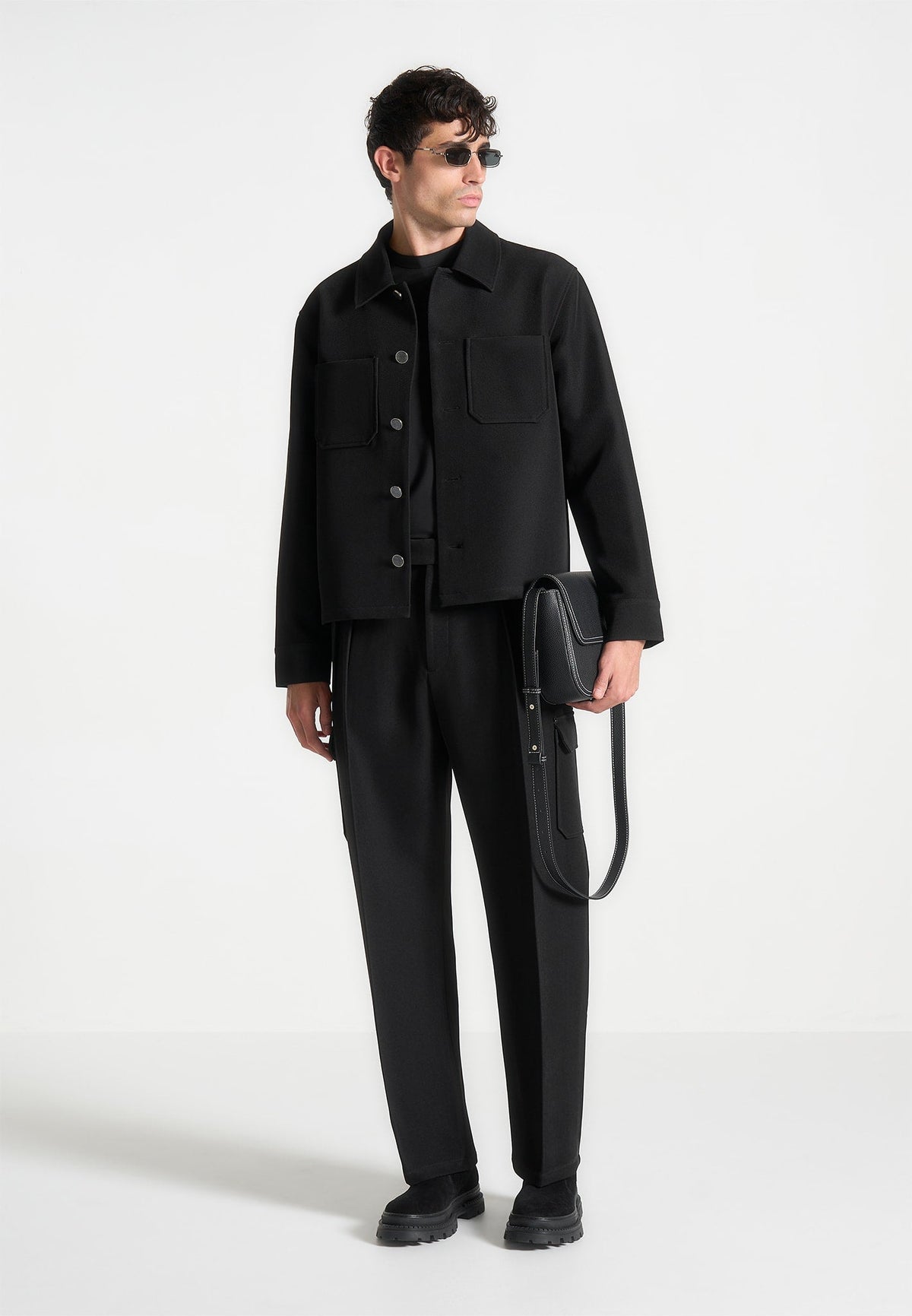 Maurice - Relaxed Fit Twill Pocket Pants - Black