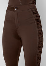 ruched-side-flared-leggings-chocolate-brown