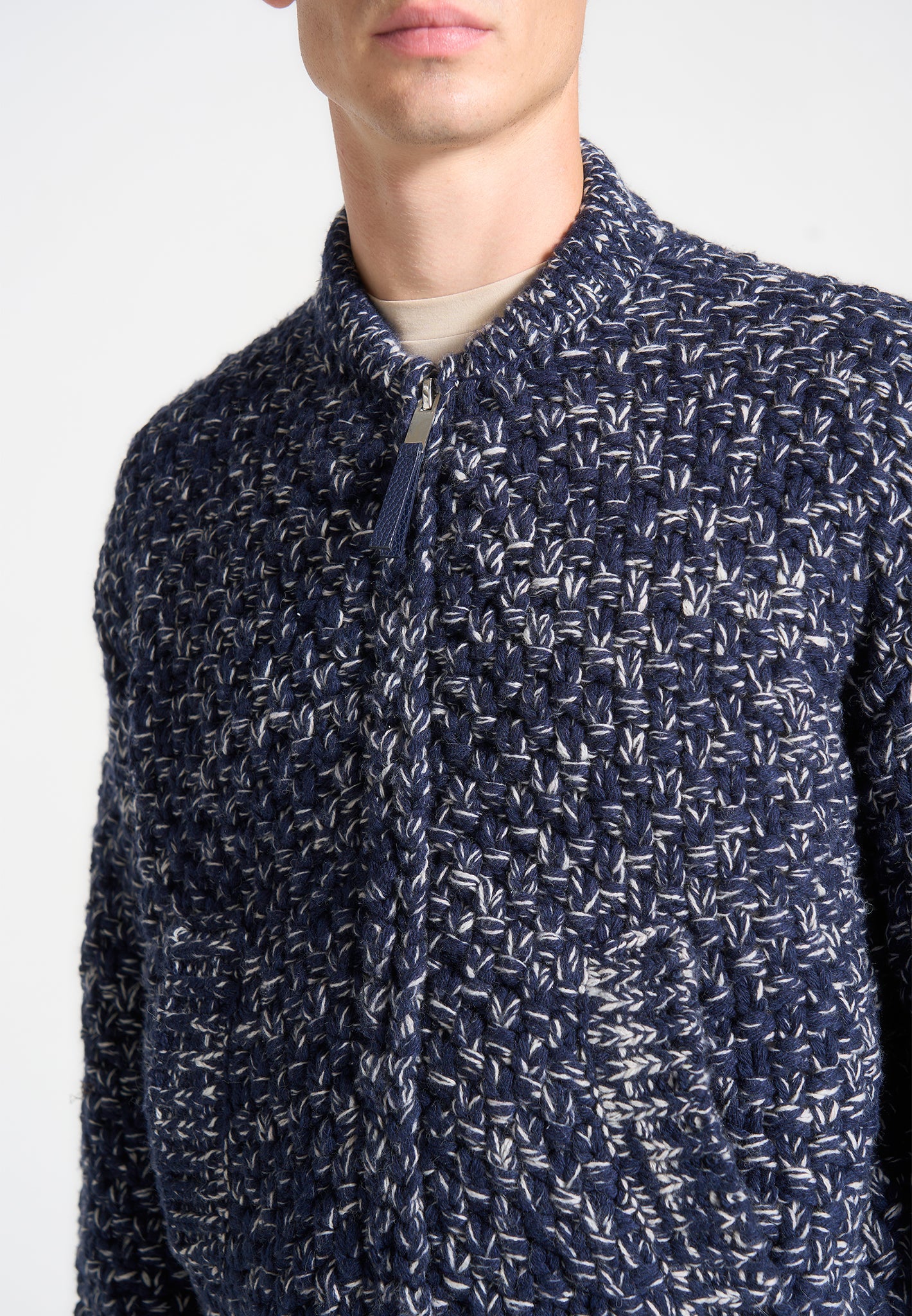 speckled-knit-zip-up-bomber-jacket-navy