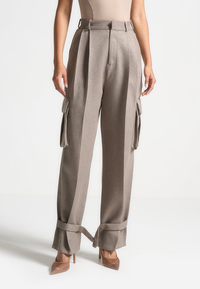 textured-tailored-pleated-cargo-trousers-taupe