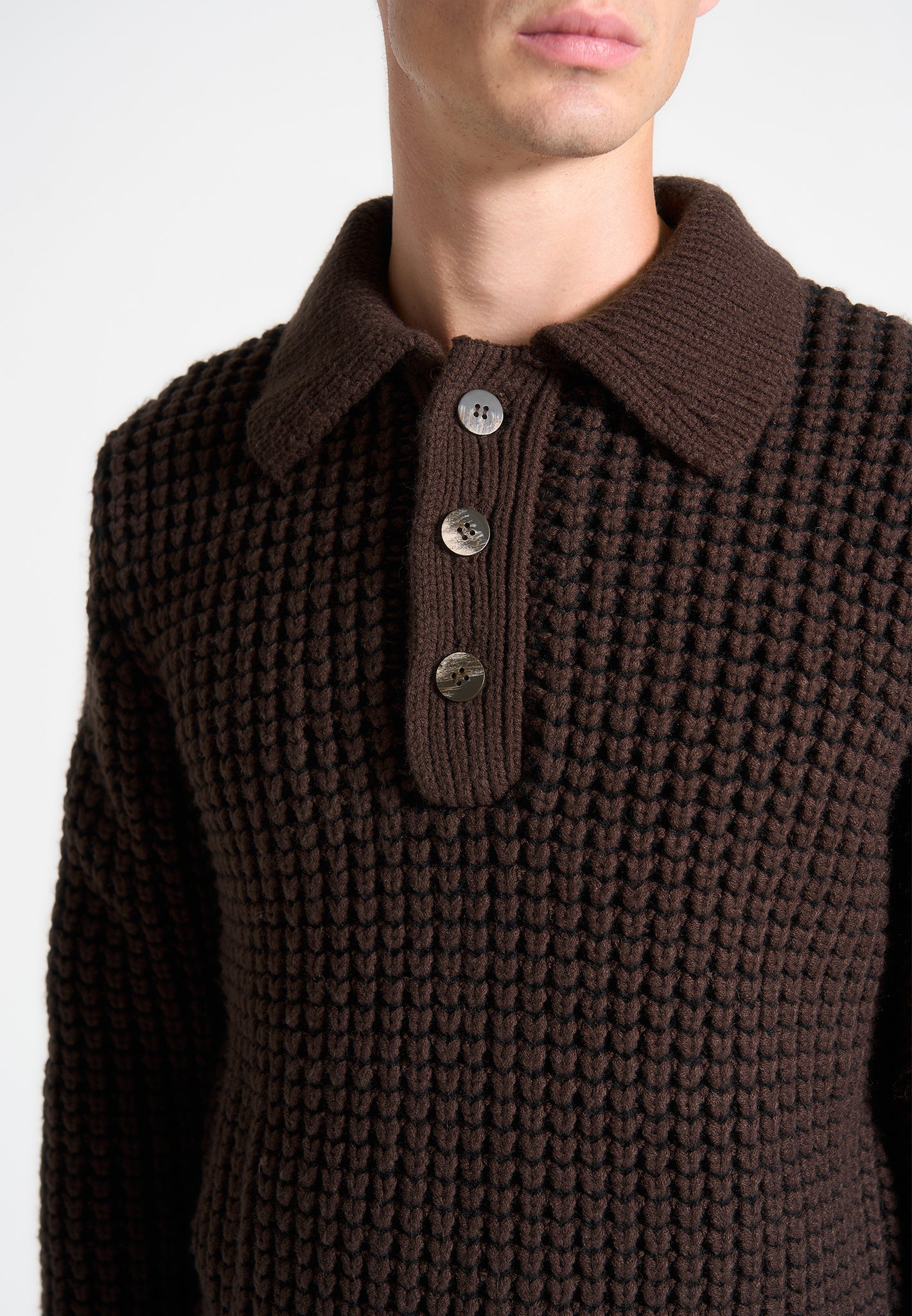 textured-wool-knit-polo-jumper-brown