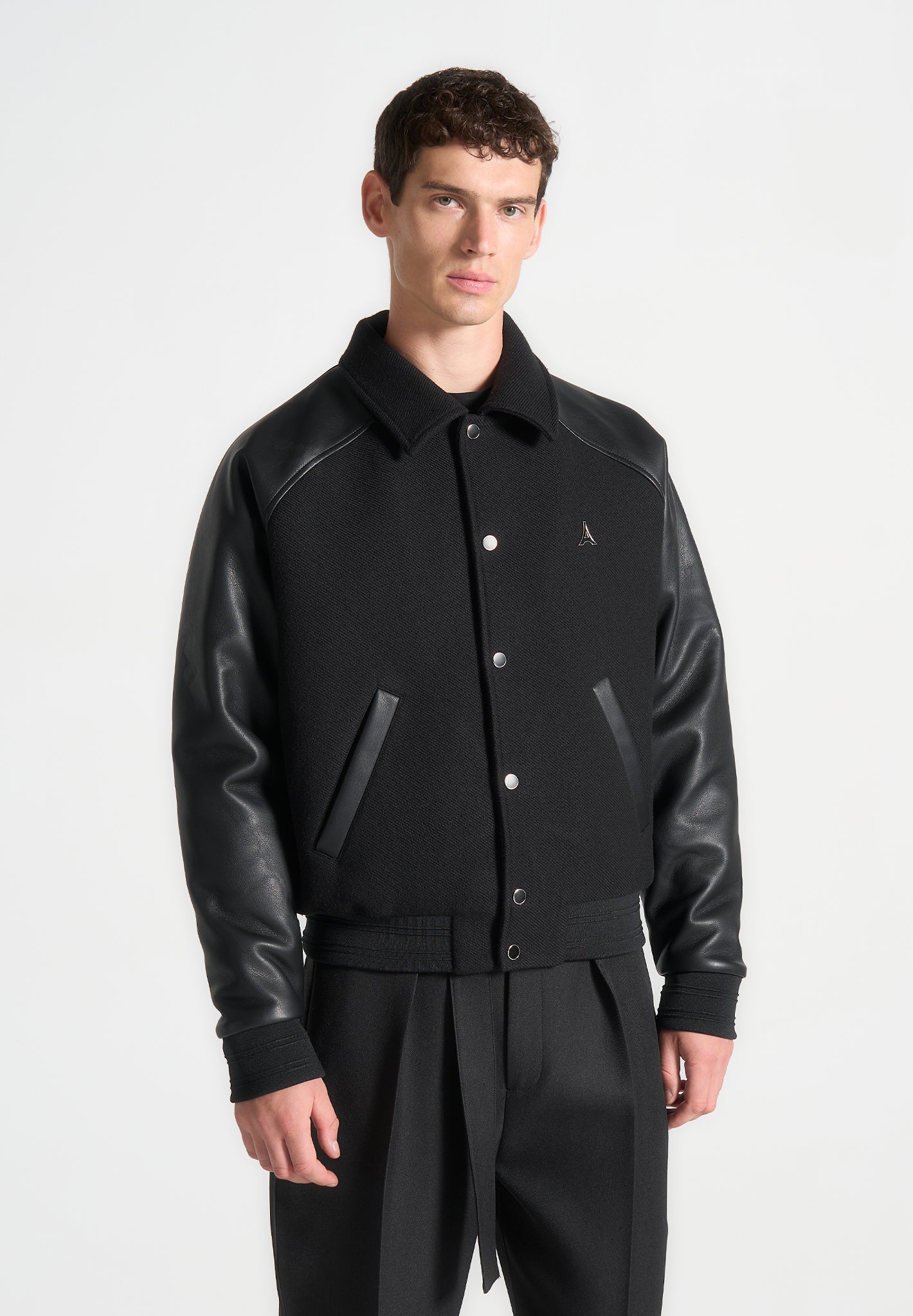 olivier-leather-raglan-varsity-jacket-black