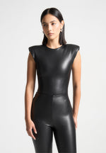 wide-shoulder-vegan-leather-bodysuit-black