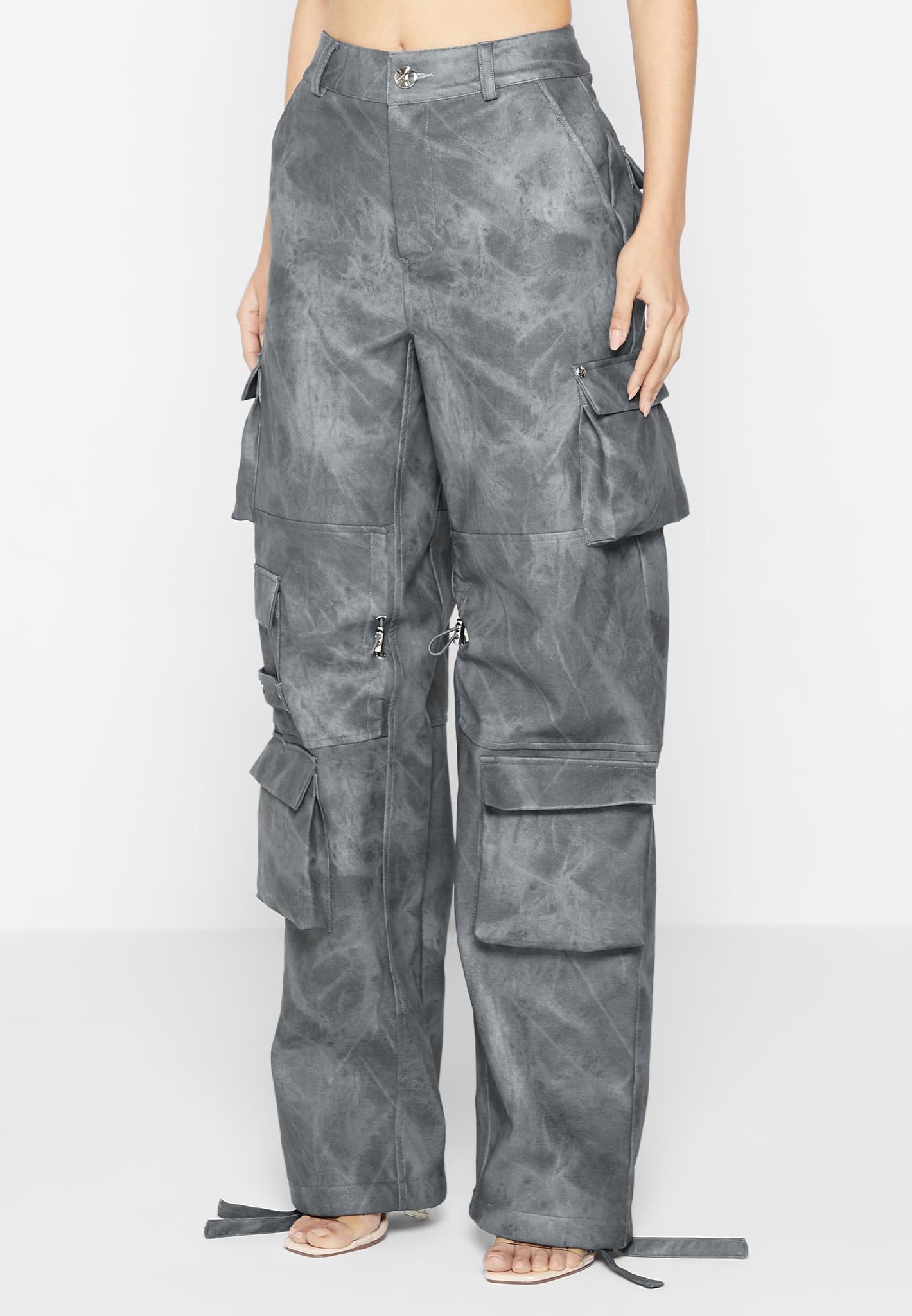 high-waisted-vintage-marble-leather-cargo-pants-washed-grey